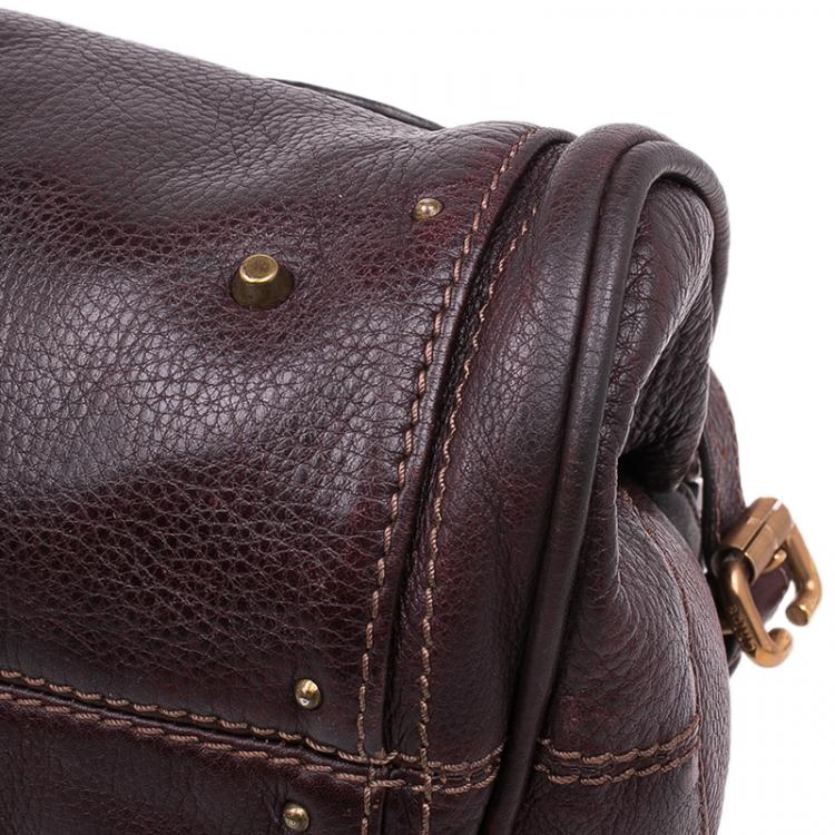 Pre Owned Chloe Chocolate Brown Leather Medium Paddington Satchel Bag