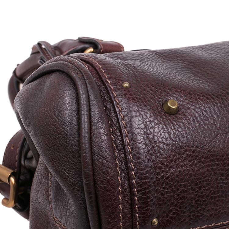 Pre Owned Chloe Chocolate Brown Leather Medium Paddington Satchel Bag