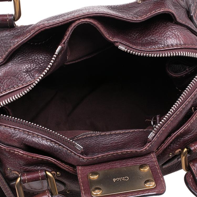 Pre Owned Chloe Chocolate Brown Leather Medium Paddington Satchel Bag