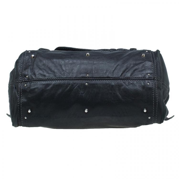 Pre Owned Chloe Black Leather Paddington Capsule Satchel