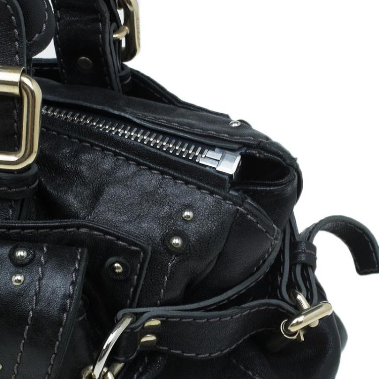 Pre Owned Chloe Black Leather Paddington Capsule Satchel