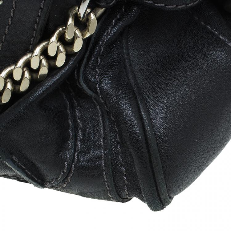 Pre Owned Chloe Black Leather Paddington Capsule Satchel