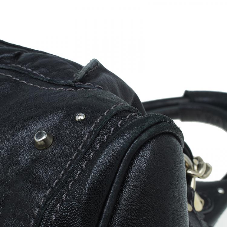 Pre Owned Chloe Black Leather Paddington Capsule Satchel