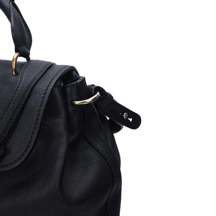 Pre Owned Chloe Black Leather Elsie Shoulder Bag