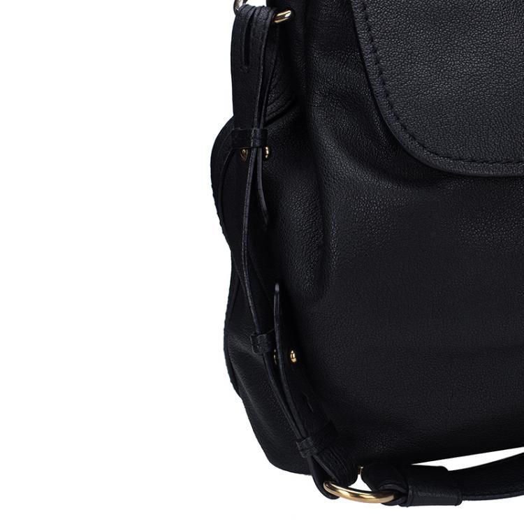 Pre Owned Chloe Black Leather Elsie Shoulder Bag