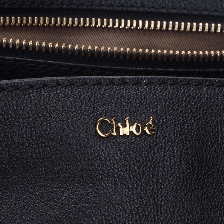 Pre Owned Chloe Black Leather Elsie Shoulder Bag