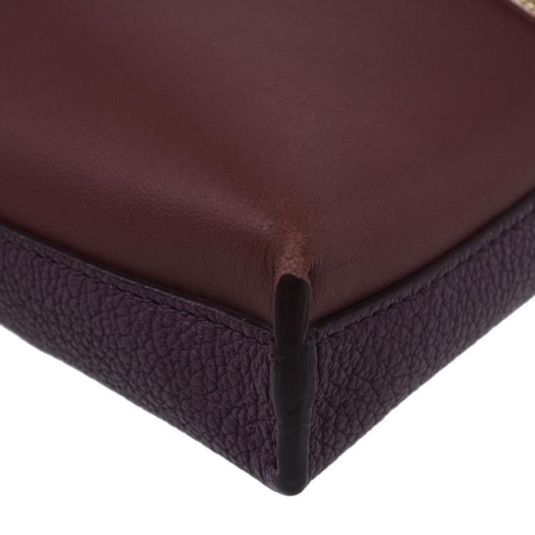 Pre Owned Chloe Burgundy Leather Cassie Crossbody Bag