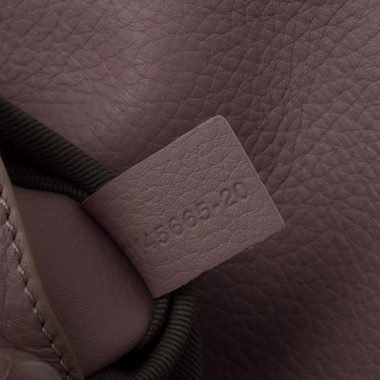 Pre Owned Chloe Pink Pebbled Leather Medium Marcie Crossbody Bag