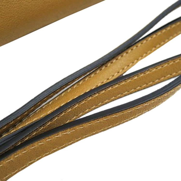 Pre Owned Chloe Mustard Pebbled Leather Elsie Shoulder Bag