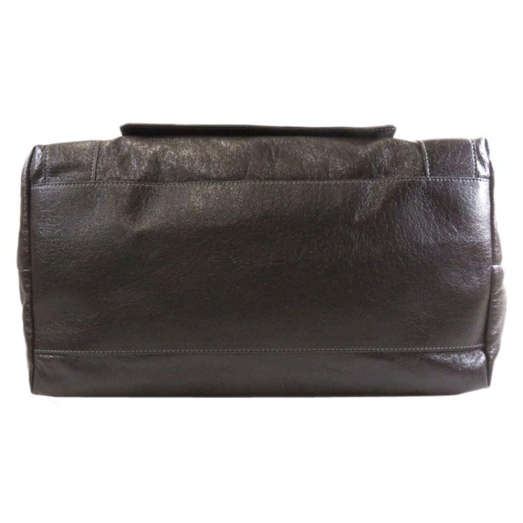 Pre Owned Chloe Dark Brown Leather Eclipse Tote