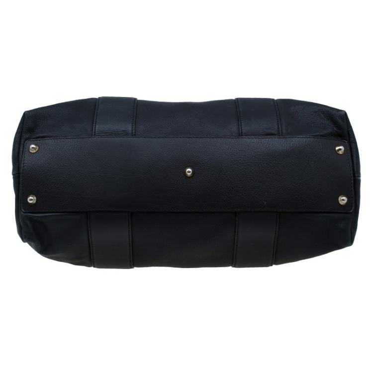 مملوكة مسبقًا Chloe Black leather Dome Satchel