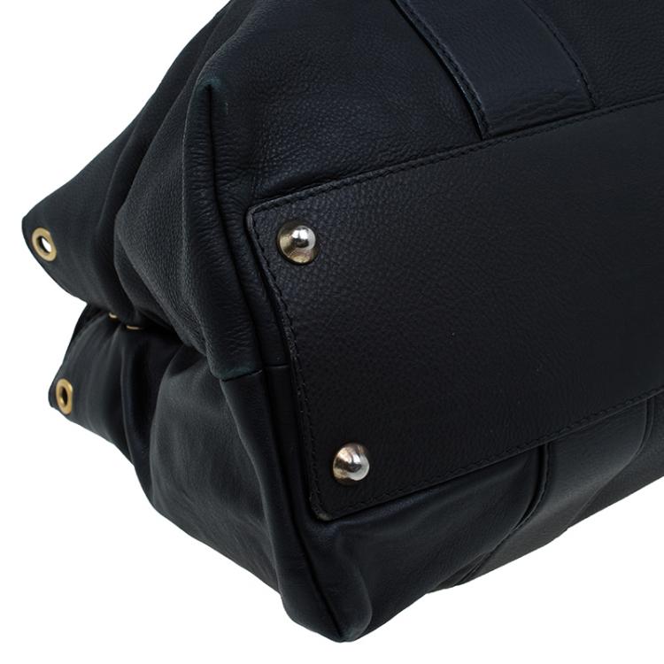 مملوكة مسبقًا Chloe Black leather Dome Satchel