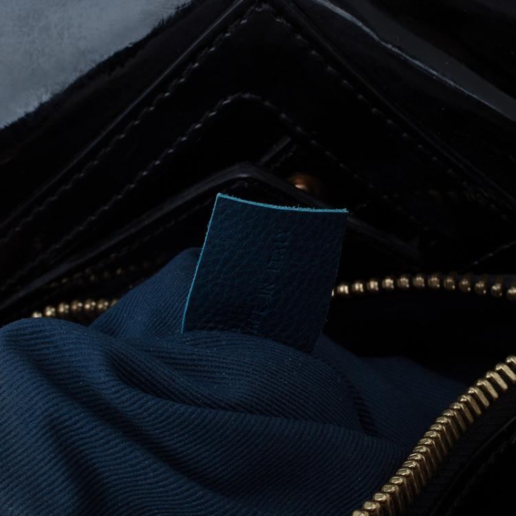 مملوكة مسبقًا Chloe Black leather Dome Satchel