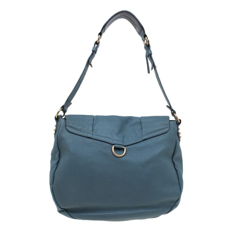 Pre Owned Chloe Dark Grey Leather Elsie Hobo