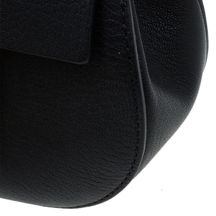 Pre Owned Chloe Black Leather Nano Drew Shoulder Bag