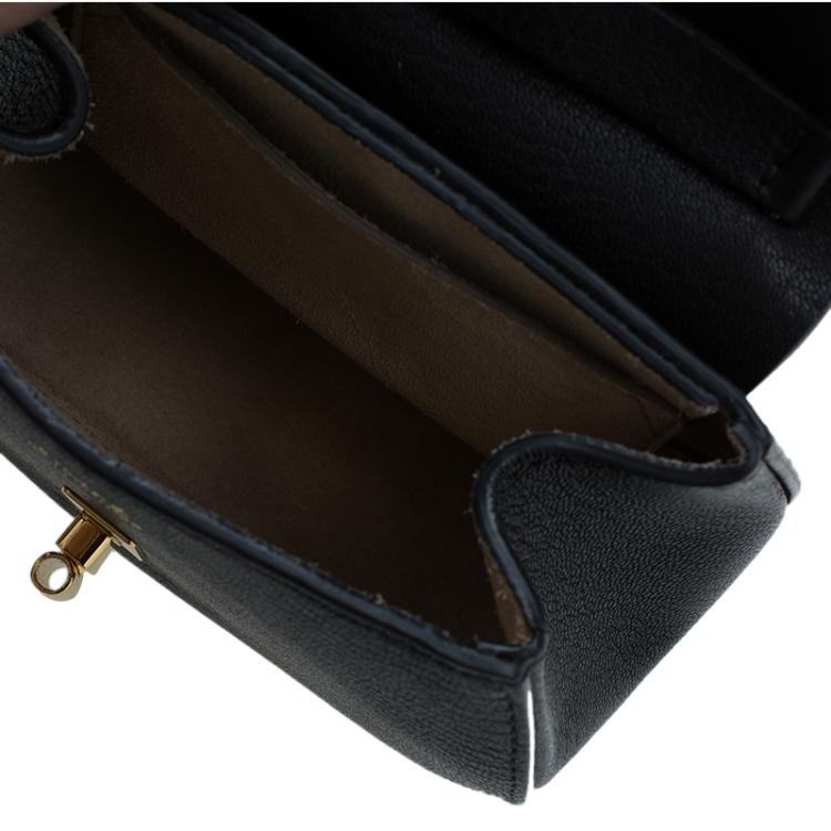 Pre Owned Chloe Black Leather Nano Drew Shoulder Bag