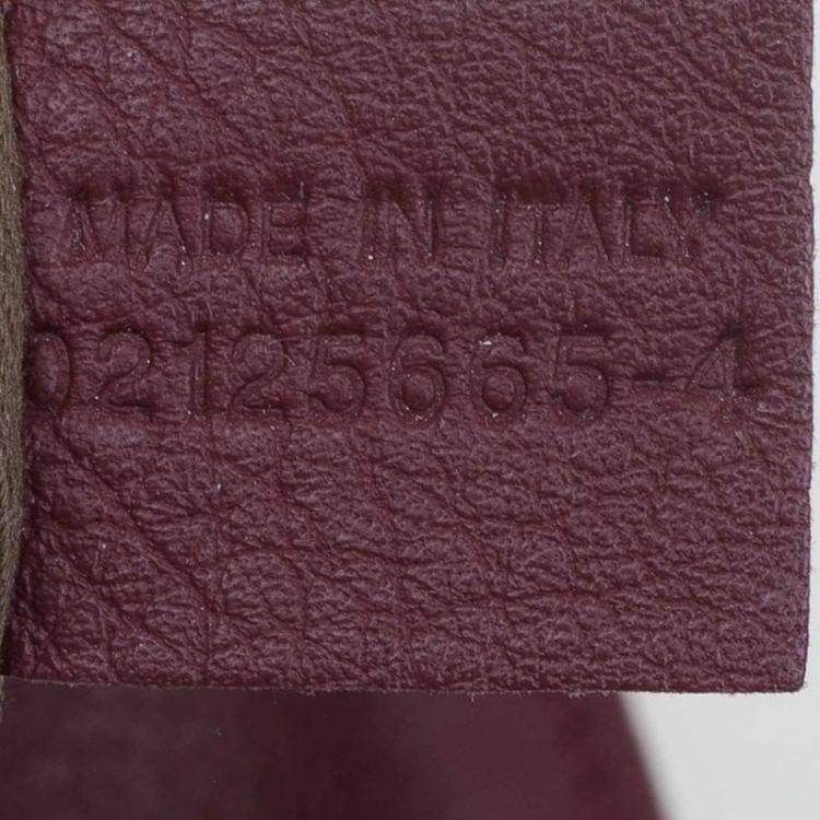 Pre Owned Chloe Burgundy Leather Medium Marcie Hobo