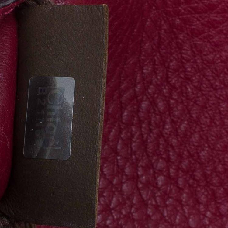 Pre Owned Chloe Red Leather Mini Marcie Crossbody Bag