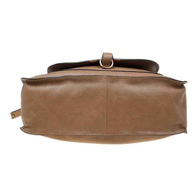 Pre Owned Chloe Brown Leather Medium Marcie Satchel
