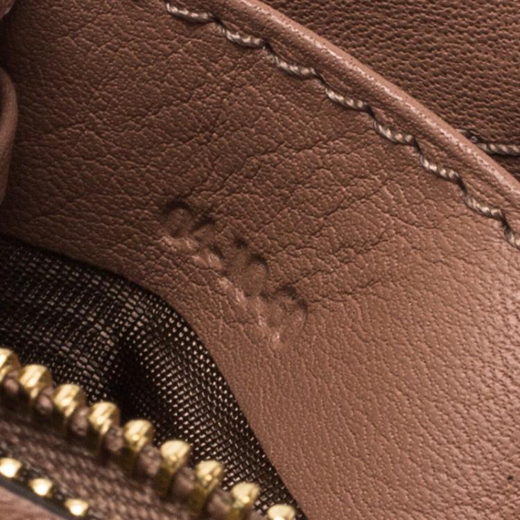 Pre Owned Chloe Brown Leather Marcie Long Wallet