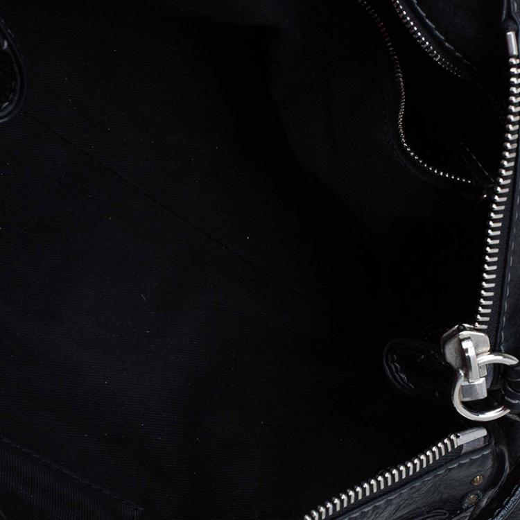 Pre Owned Chloe Black Leather Medium Paddington Satchel