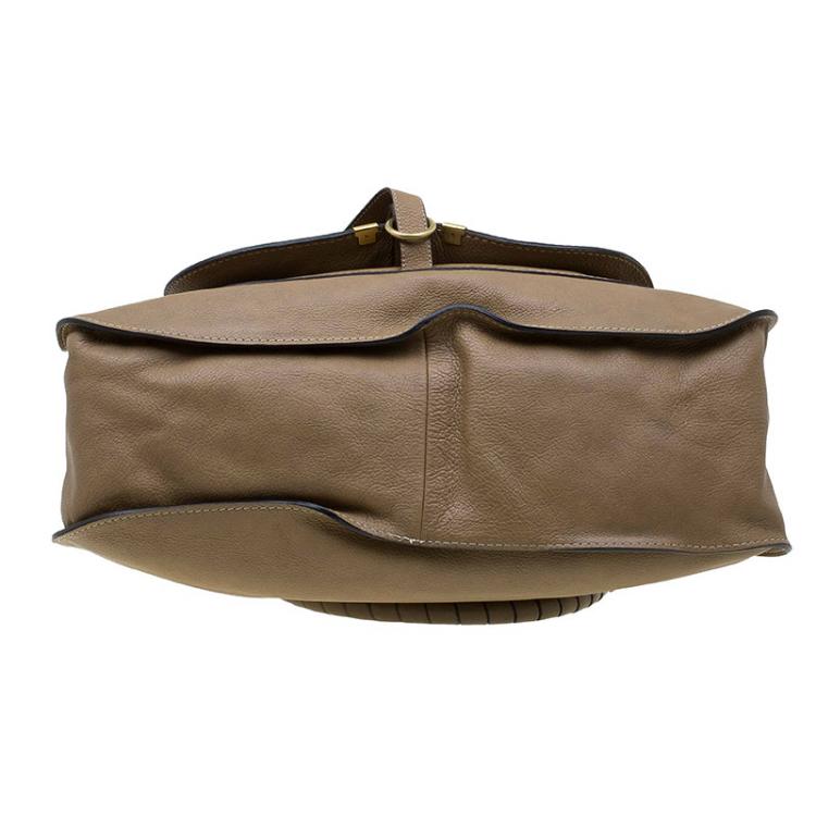 Pre Owned Chloe Brown Leather Large Marcie Satchel