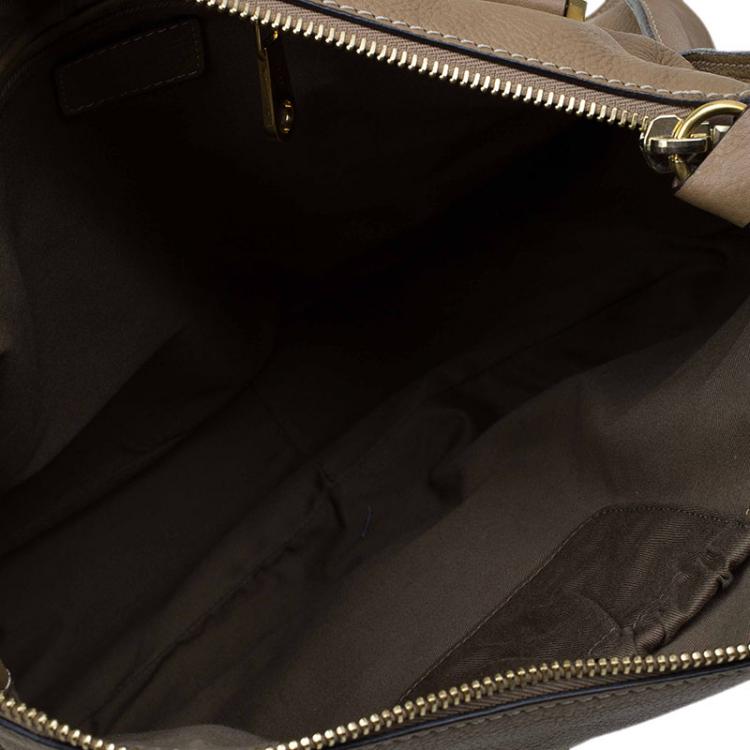 Pre Owned Chloe Brown Leather Large Marcie Satchel