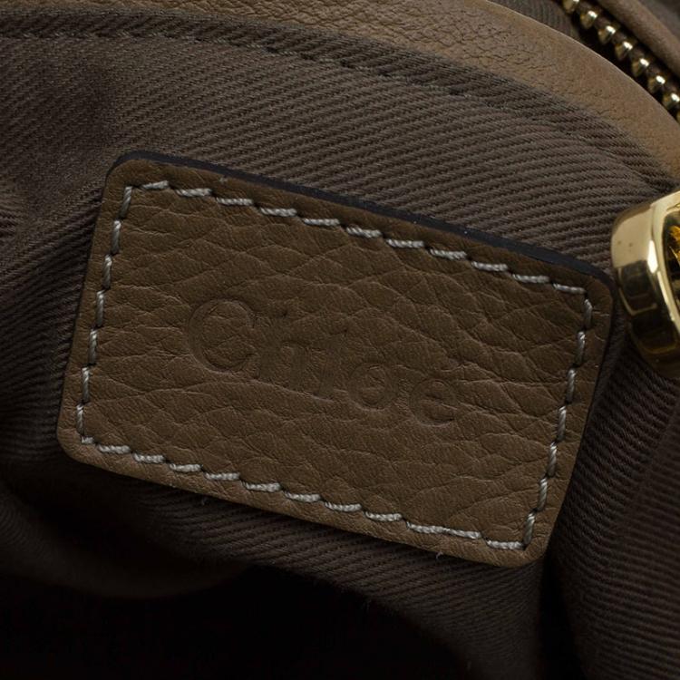 Pre Owned Chloe Brown Leather Large Marcie Satchel