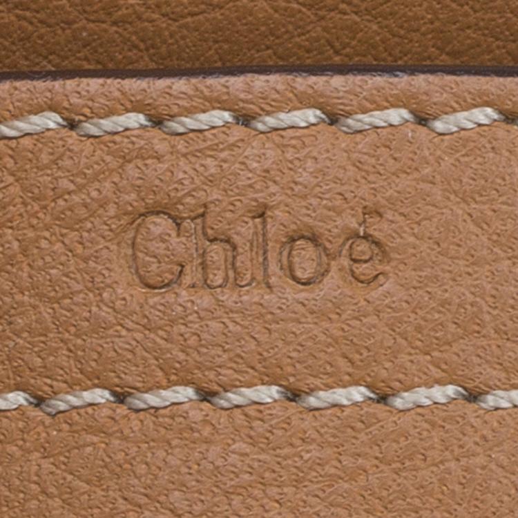 Pre Owned Chloe Brown Leather Mini Marcie Crossbody Bag