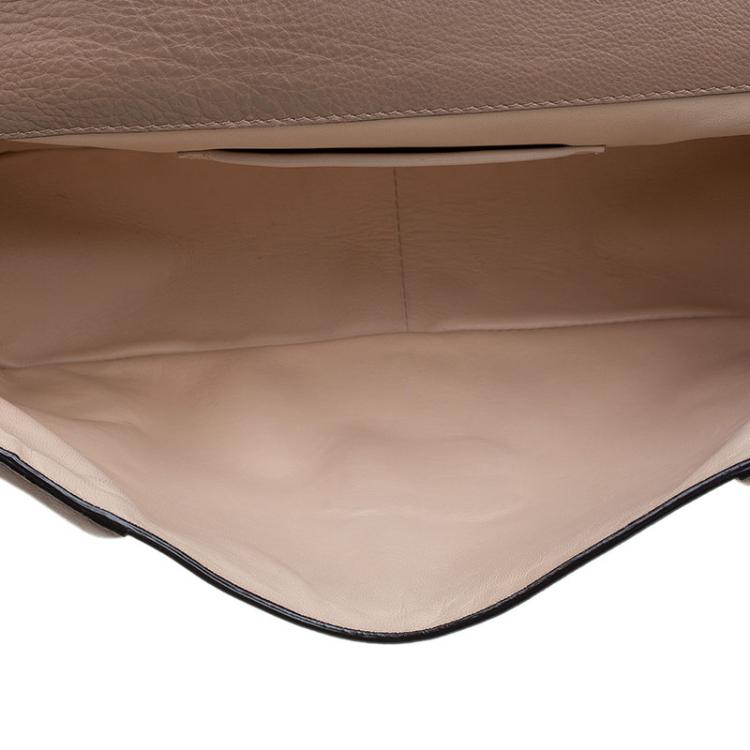 Pre Owned Chloe Brown Leather Large Elsie Shoulder Bag