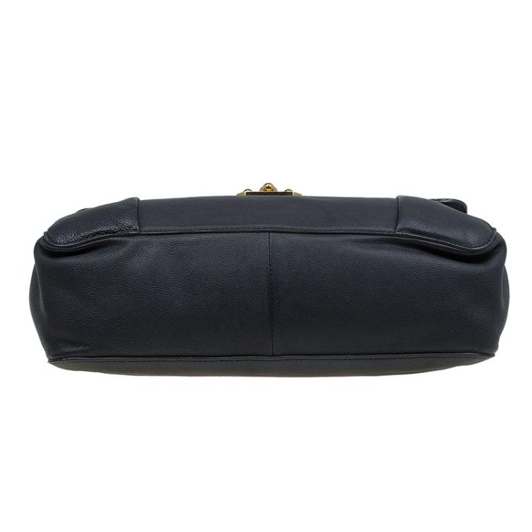 Pre Owned Chloe Black Leather Large Elsie Shoulder Bag