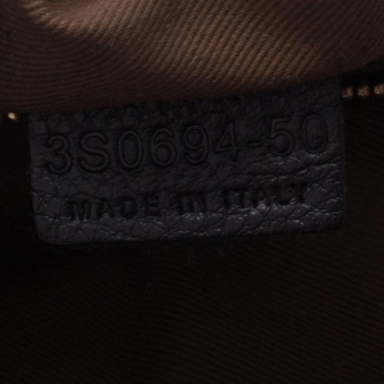 Pre Owned Chloe Black Python Medium Sally Shoulder Bag