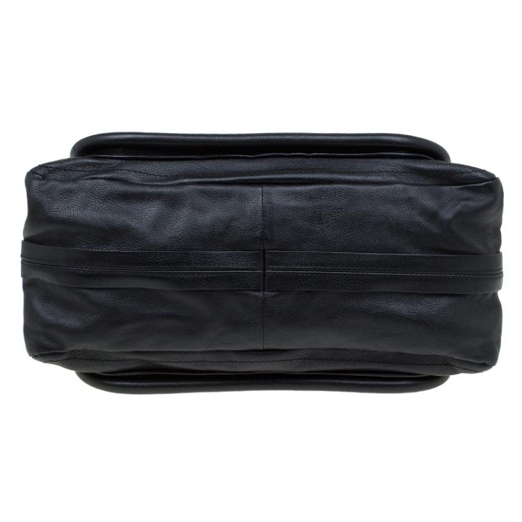 مملوكة مسبقًا Chloe Black Leather Medium Paraty Shoulder Bag