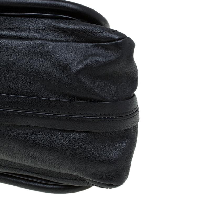 مملوكة مسبقًا Chloe Black Leather Medium Paraty Shoulder Bag