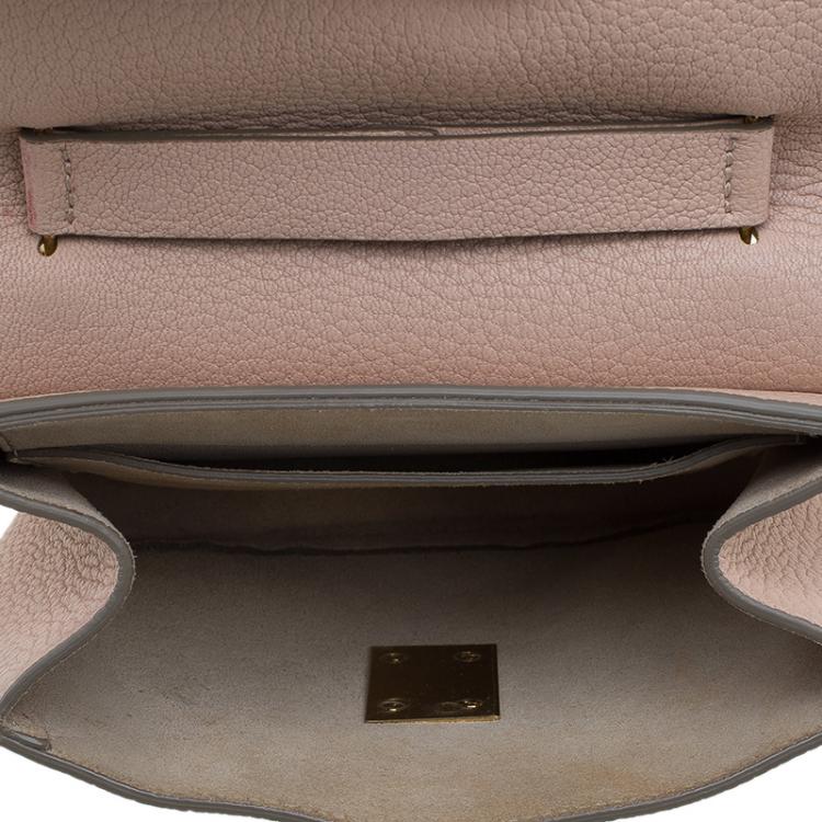 Pre Owned Chloe Beige Leather Small Drew Shoulder Bag