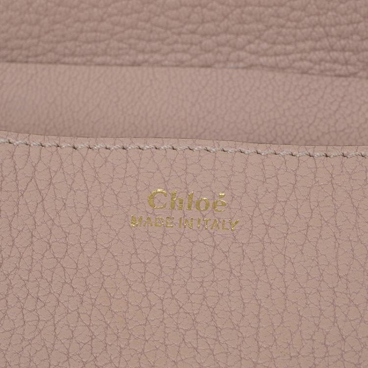 Pre Owned Chloe Beige Leather Small Drew Shoulder Bag