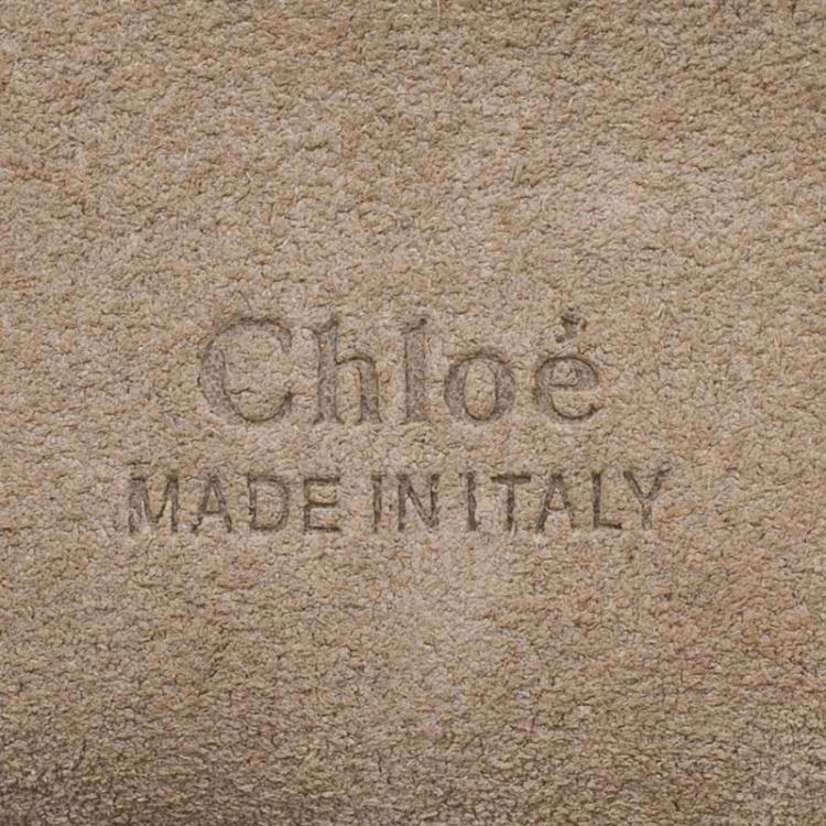 Pre Owned Chloe Yellow Leather and Suede Faye Shoulder Bag