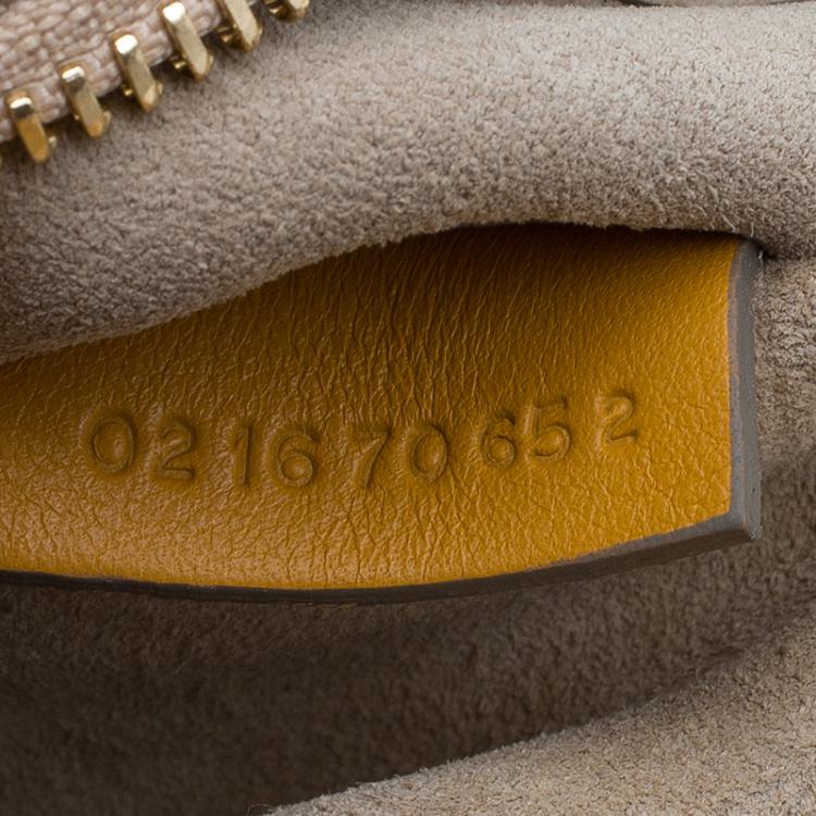 Pre Owned Chloe Yellow Leather and Suede Faye Shoulder Bag
