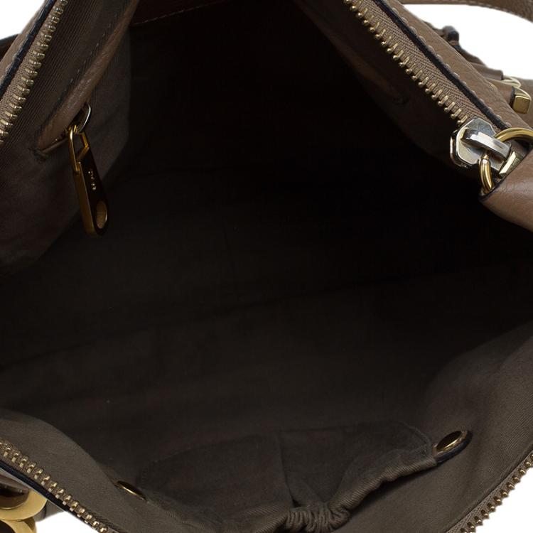 Pre Owned Chloe Brown Leather Medium Marcie Satchel