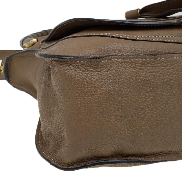 Pre Owned Chloe Brown Leather Medium Marcie Satchel