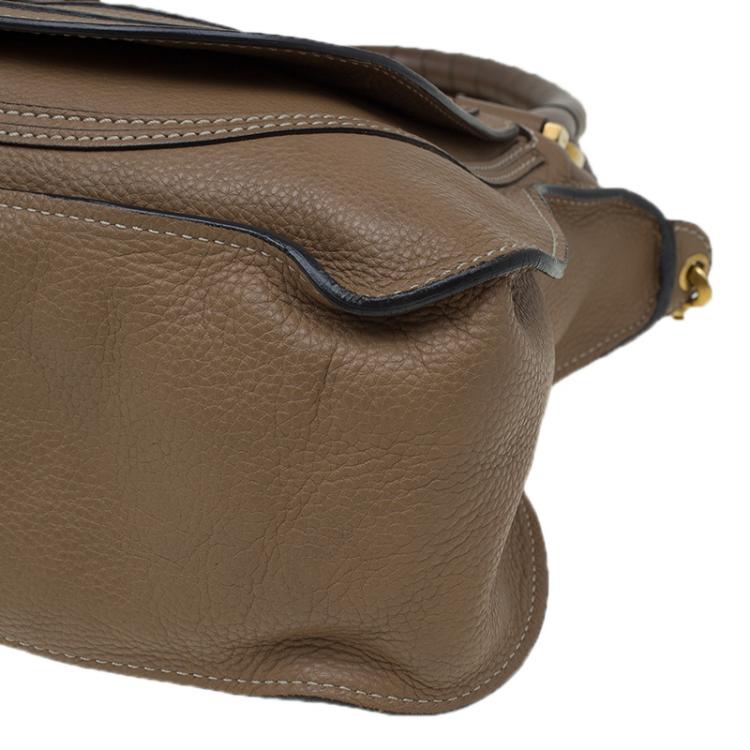 Pre Owned Chloe Brown Leather Medium Marcie Satchel