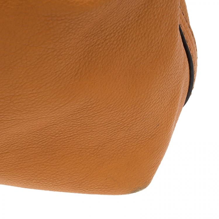 Pre Owned Chloe Tan Leather Medium Elsie Shoulder Bag