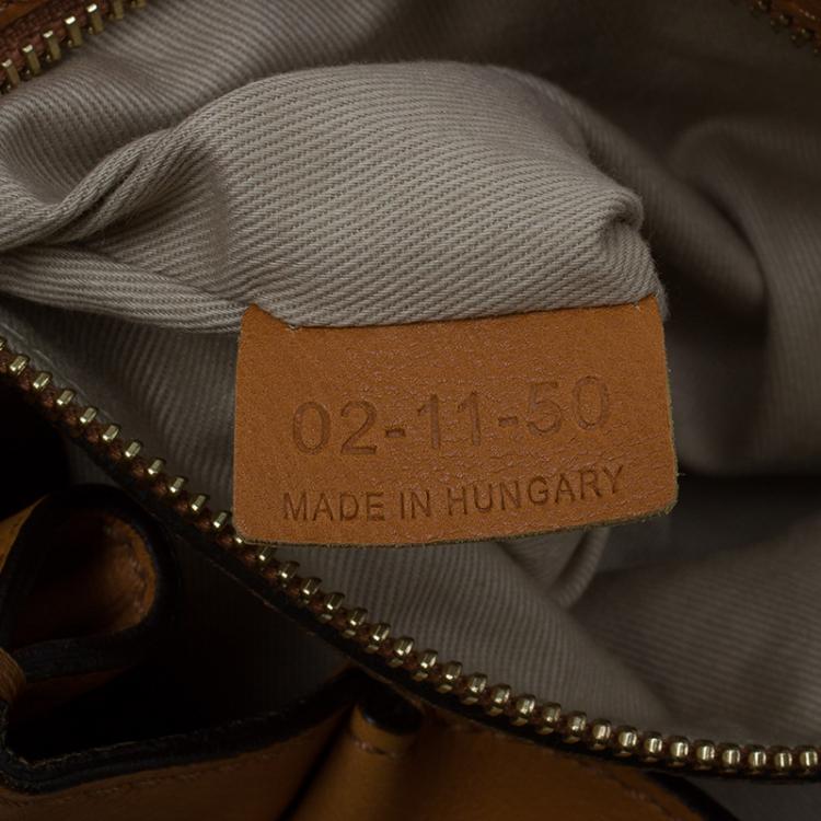 Pre Owned Chloe Tan Leather Medium Elsie Shoulder Bag
