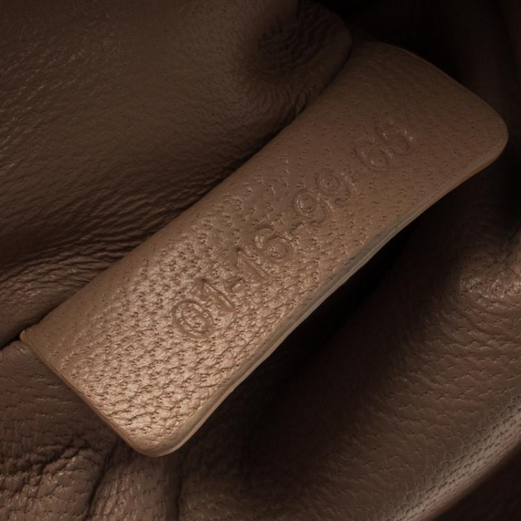 Pre Owned Chloe Beige Leather Double Zip Reversible Pouch