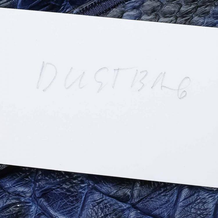 Pre Owned Chloe Blue Python Joan Bucket bag