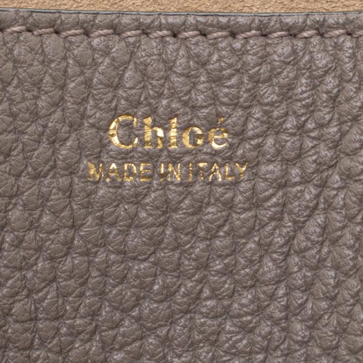 Pre Owned Chloe Beige Leather Medium Drew Shoulder Bag