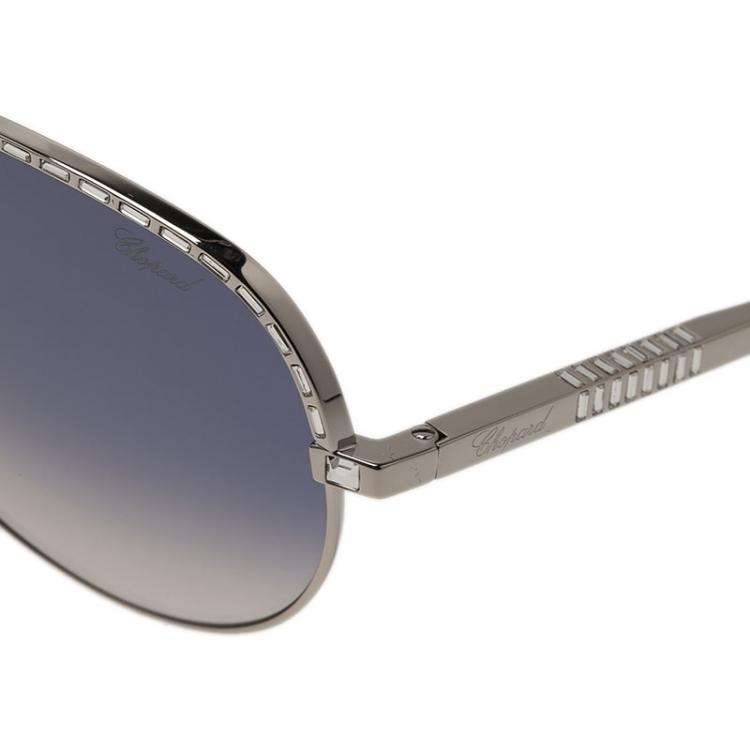 Pre Owned Chopard Silver SCH807S Aviators