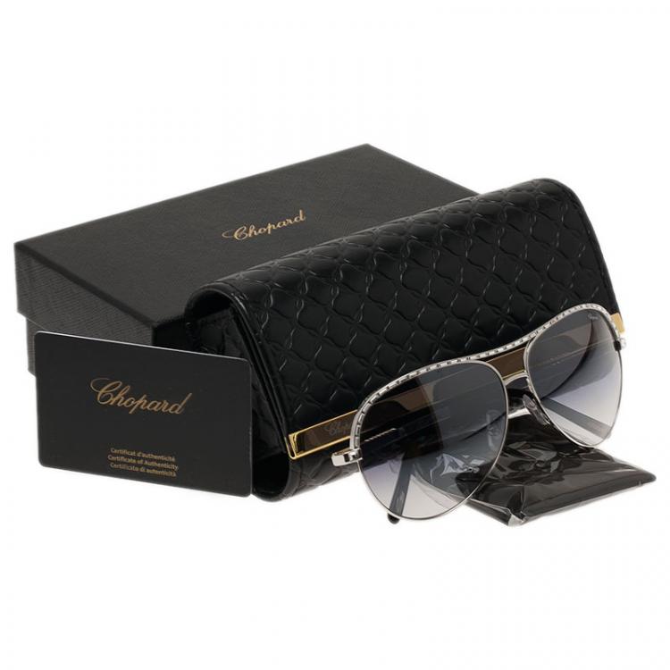 Pre Owned Chopard Silver SCH807S Aviators