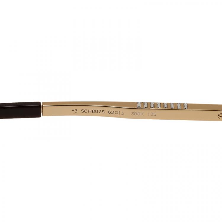 مملوكة مسبقًا Chopard Gold SCH 807S Aviators