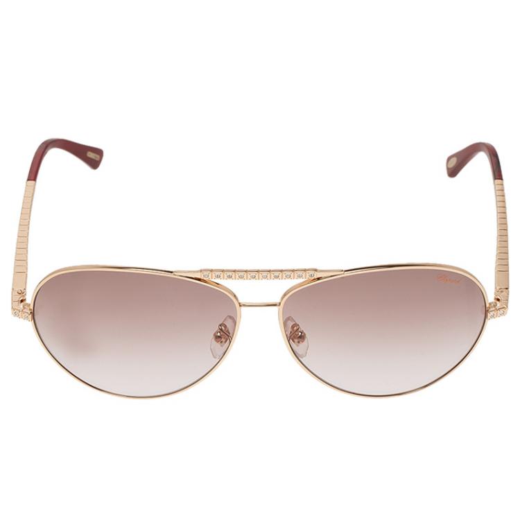 Pre Owned Chopard Gold SCH934S Aviators